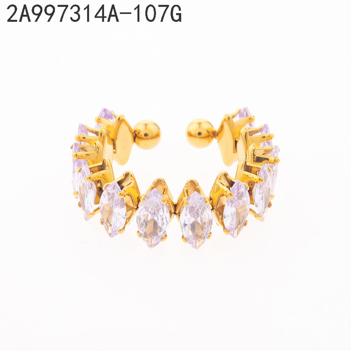 Anillo Lavanda Dorado