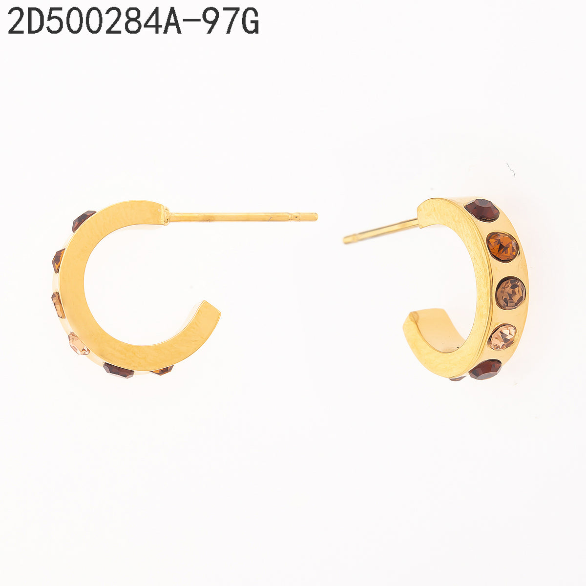 Pendientes Multicolor Dorado