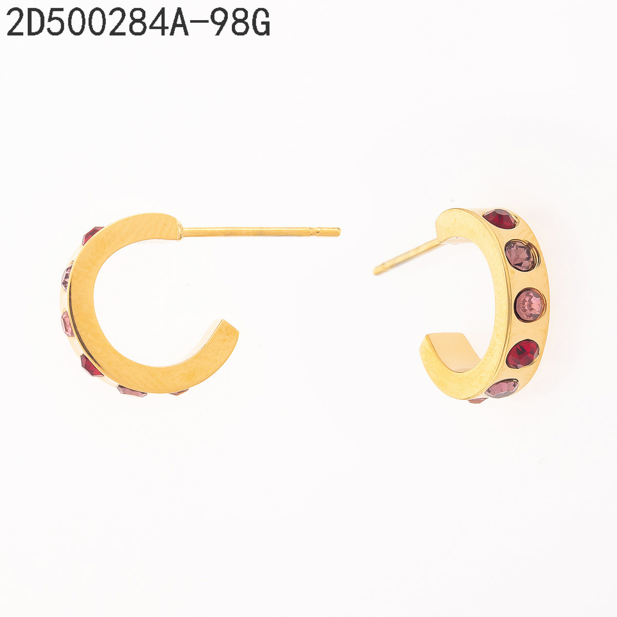 Pendientes Multicolor Dorado