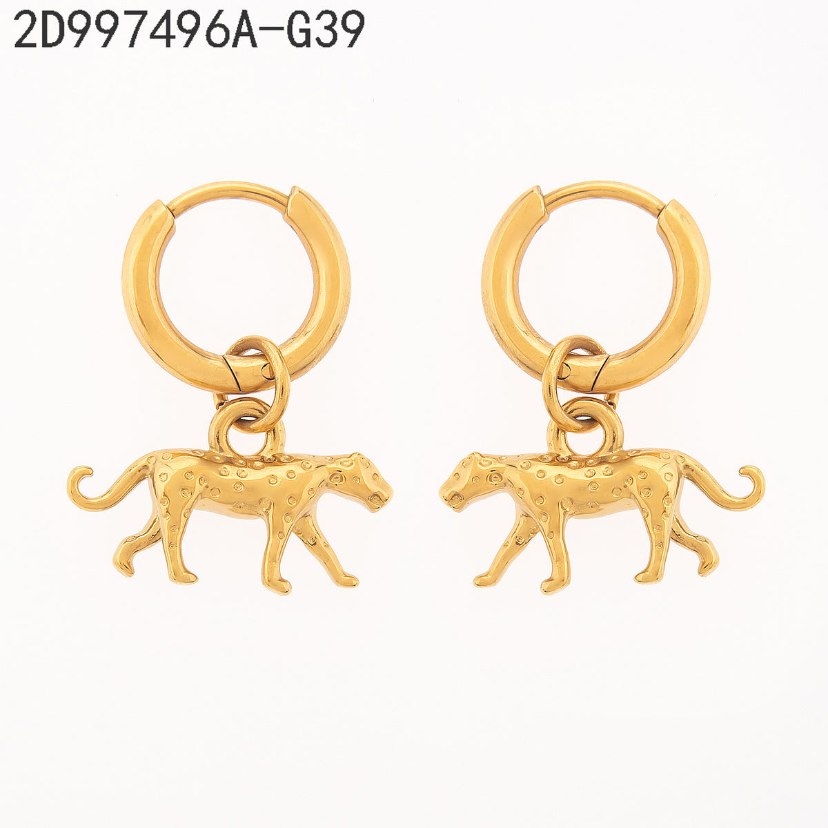 Pendientes  Dorado Animales variados
