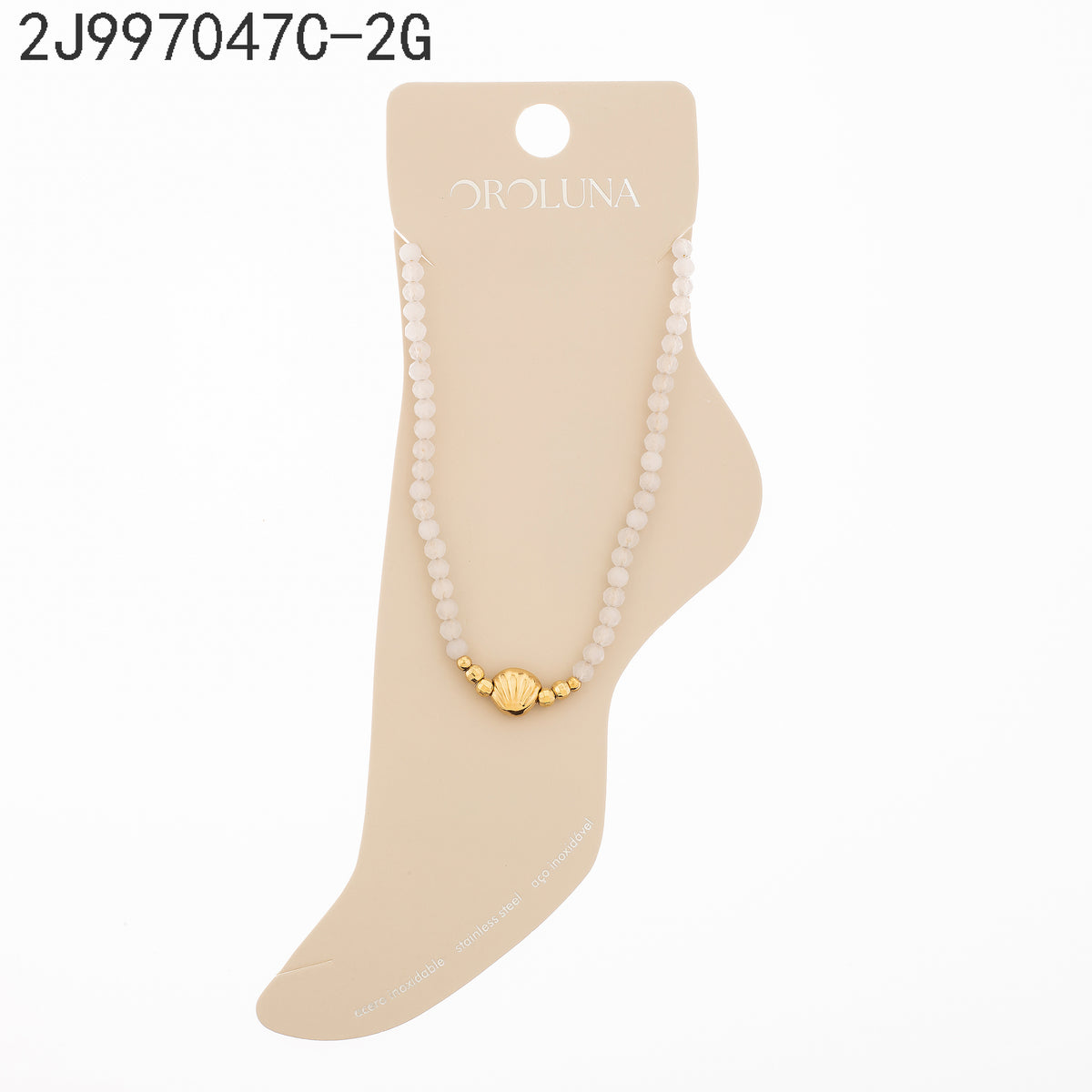 Tobillera Plateado Dorado
