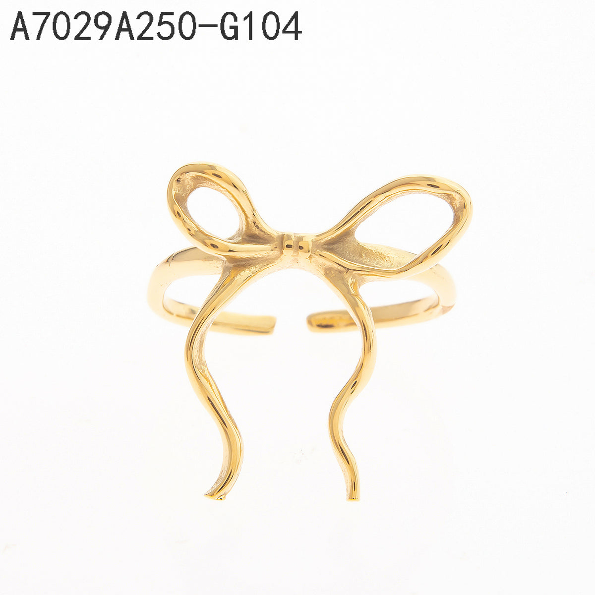 Anillo  Dorado Cinta de mariposa