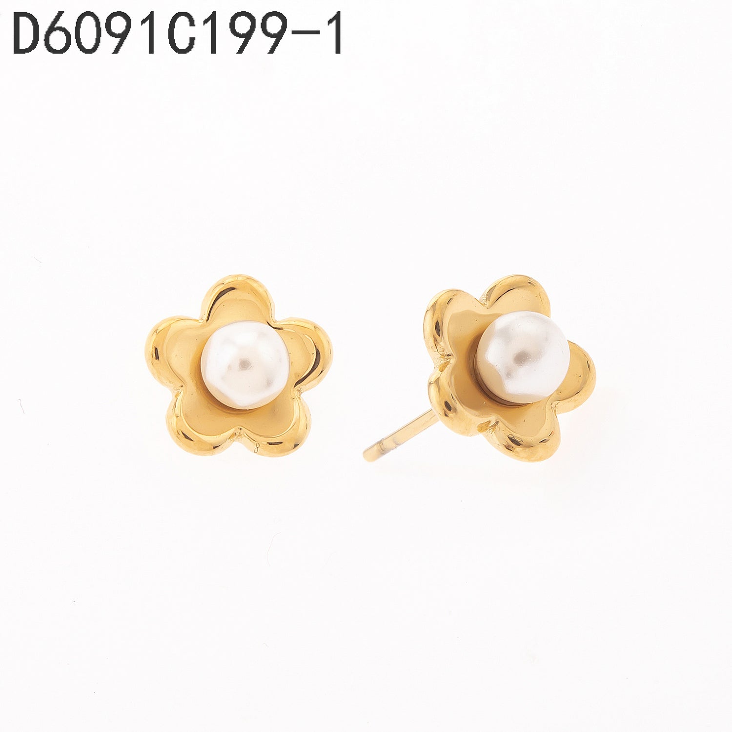 Pendientes de perlas Oro Grueso 14K