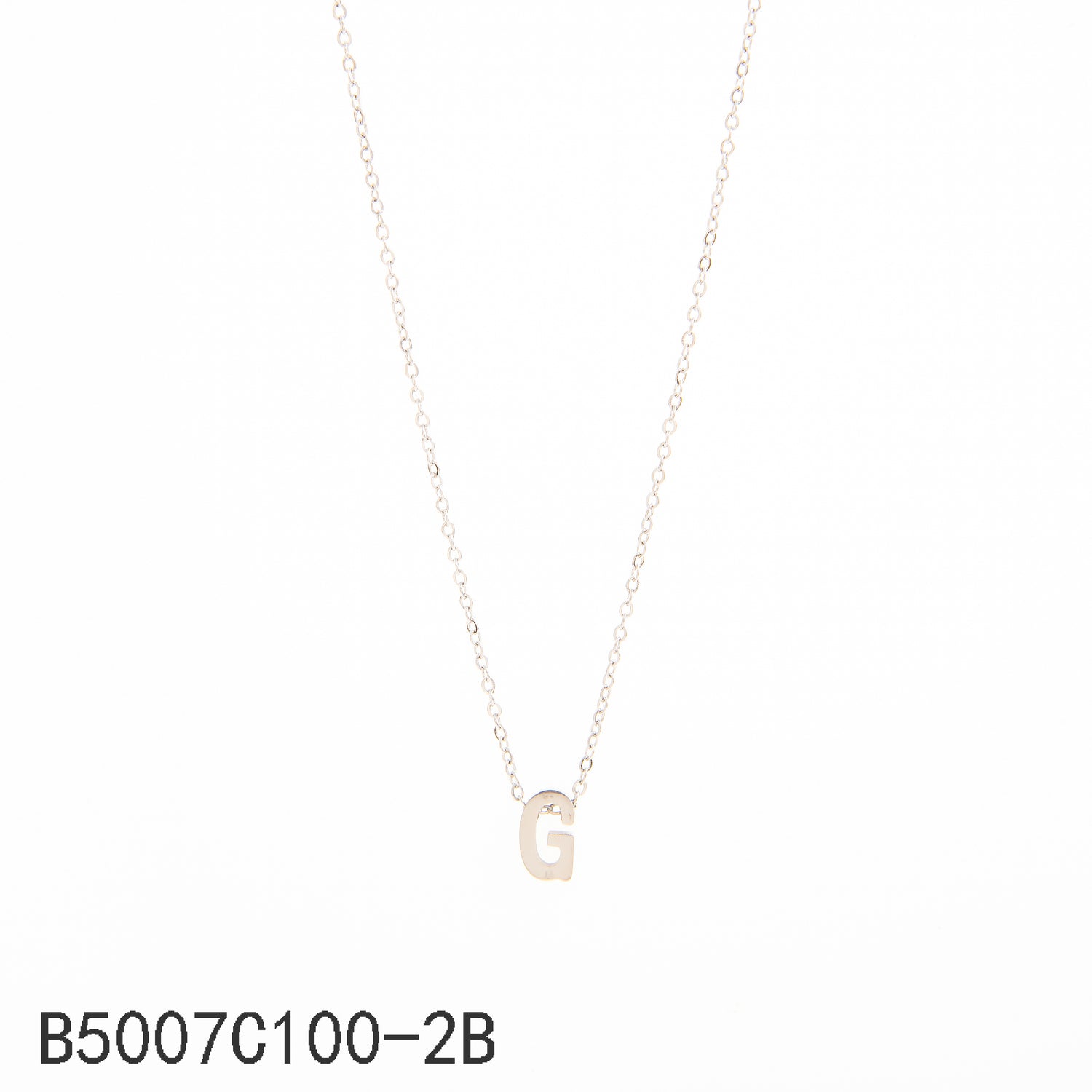 Collar con la letra G de plata