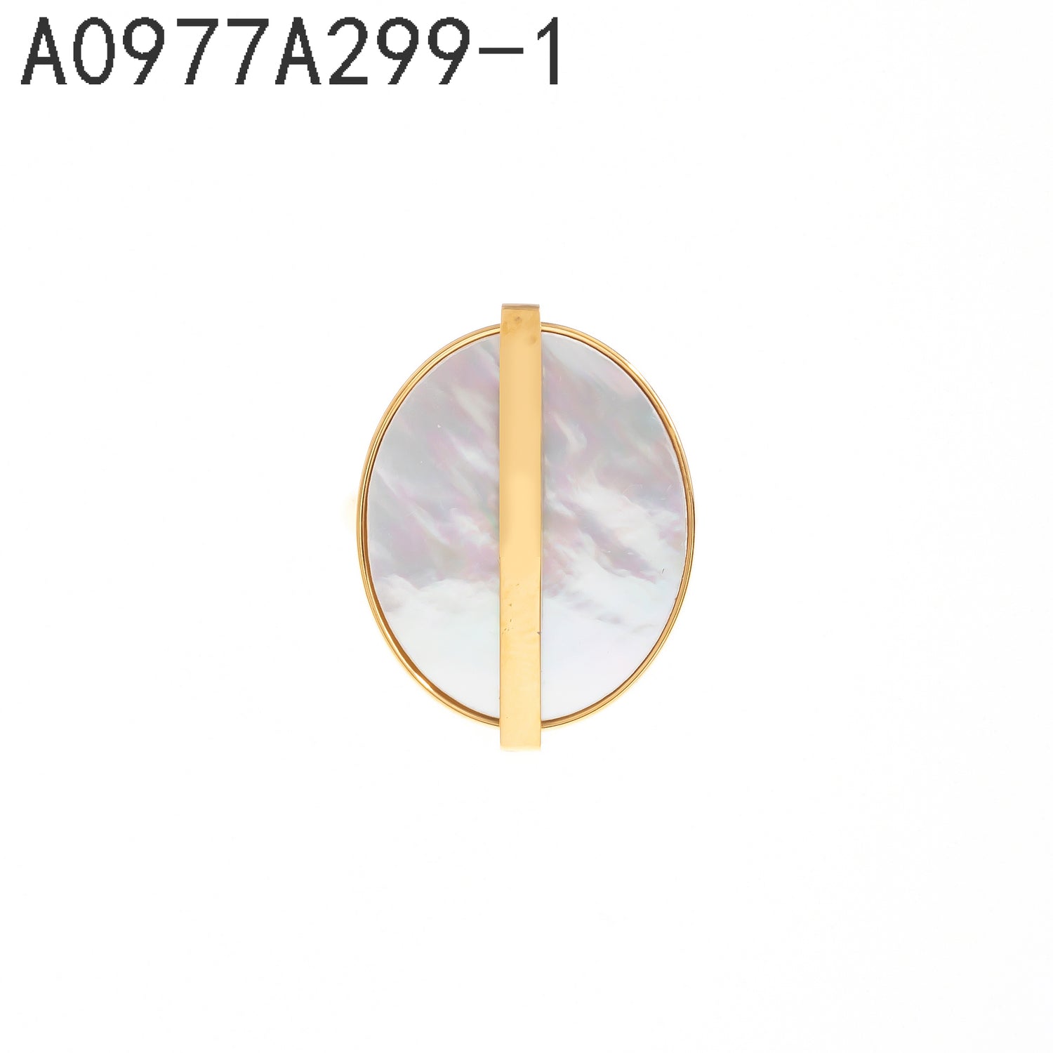 Anillo de nácar Oro Grueso 14K