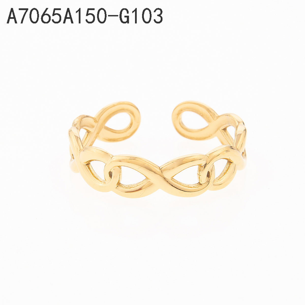 Anillo  Dorado Infinito