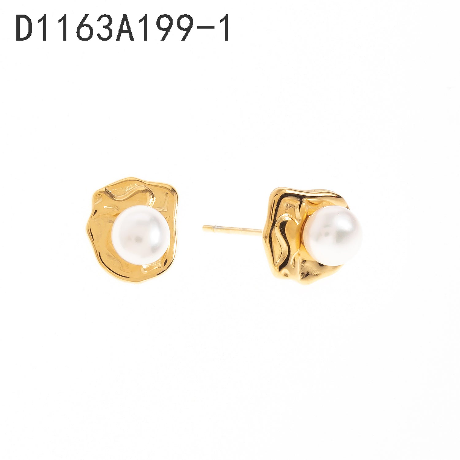 Pendientes de perlas Oro Grueso 14K