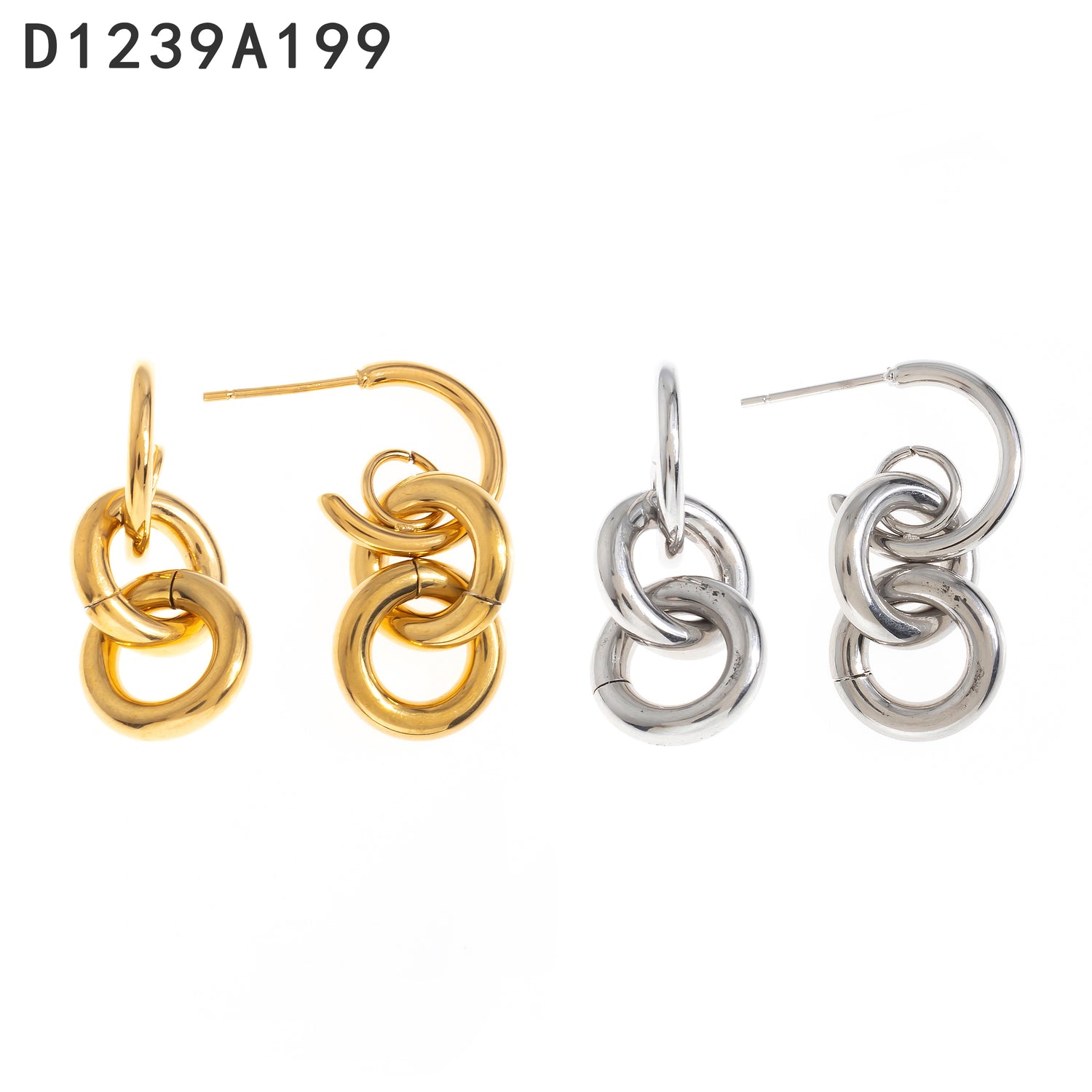 Pendientes Oro Grueso 14K