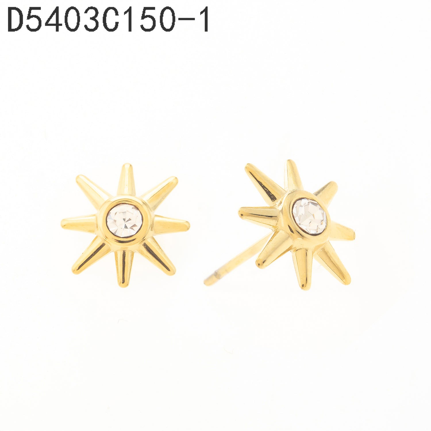 Pendientes con hebilla Oro Grueso 14K
