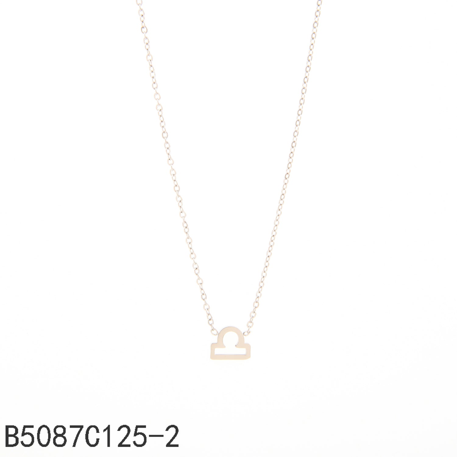Collar del signo zodiacal Libra Oro Grueso 14K
