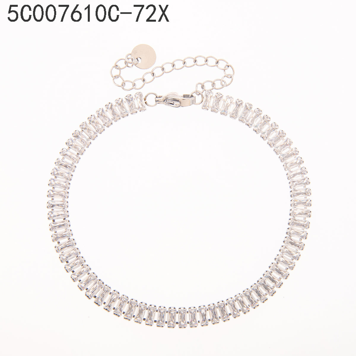 Pulsera Zirconia blanca Mixto (dorado + plateado)