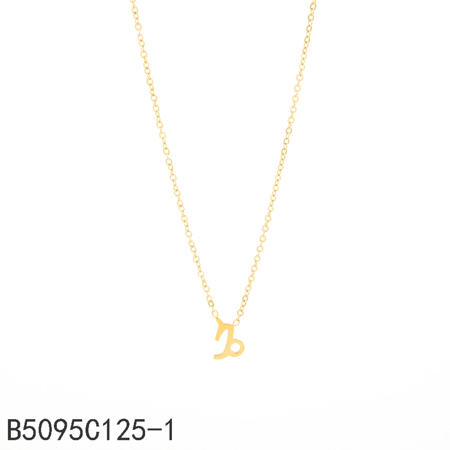 Collar de Capricornio Oro Grueso 14K