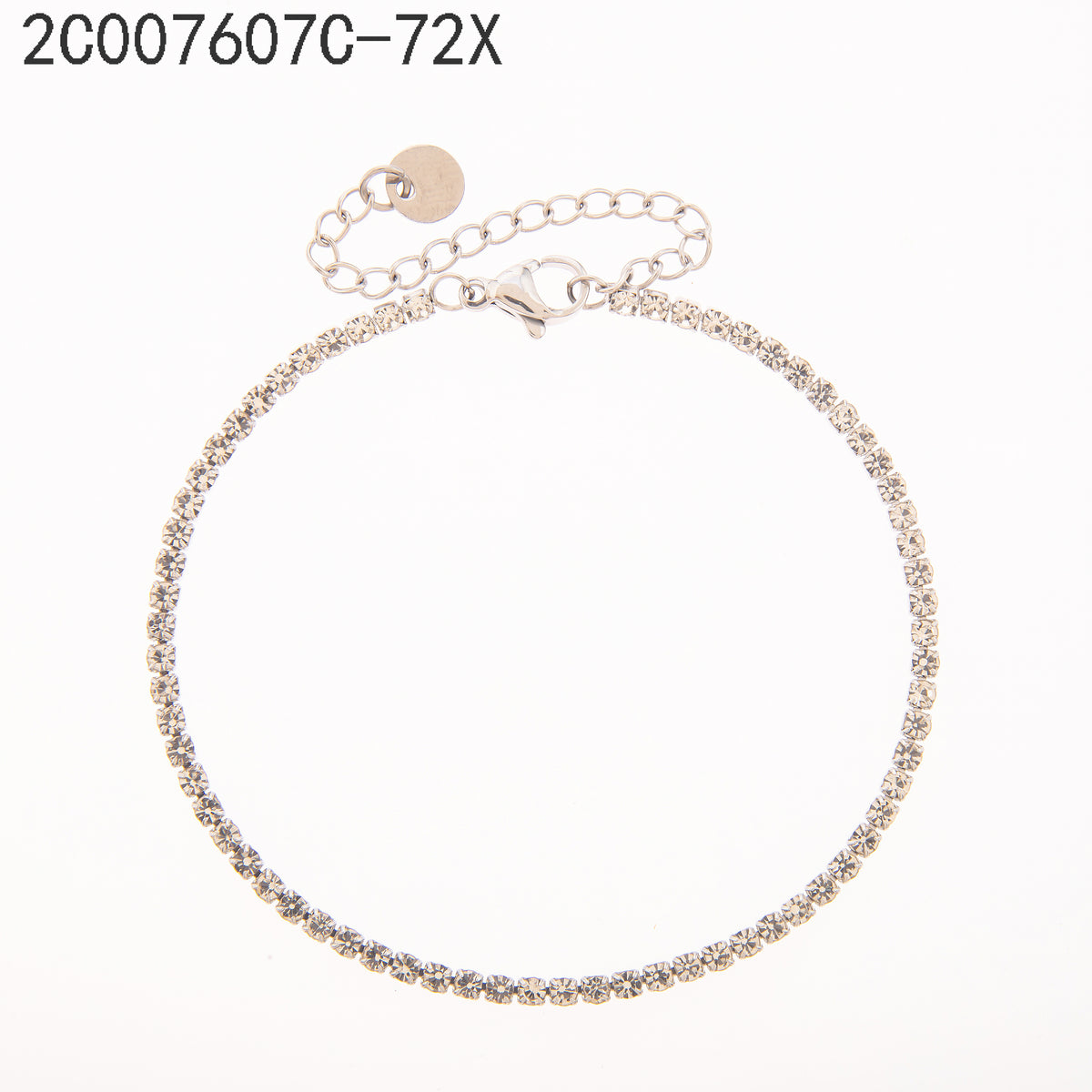 Pulsera Zirconia blanca Mixto (dorado + plateado)