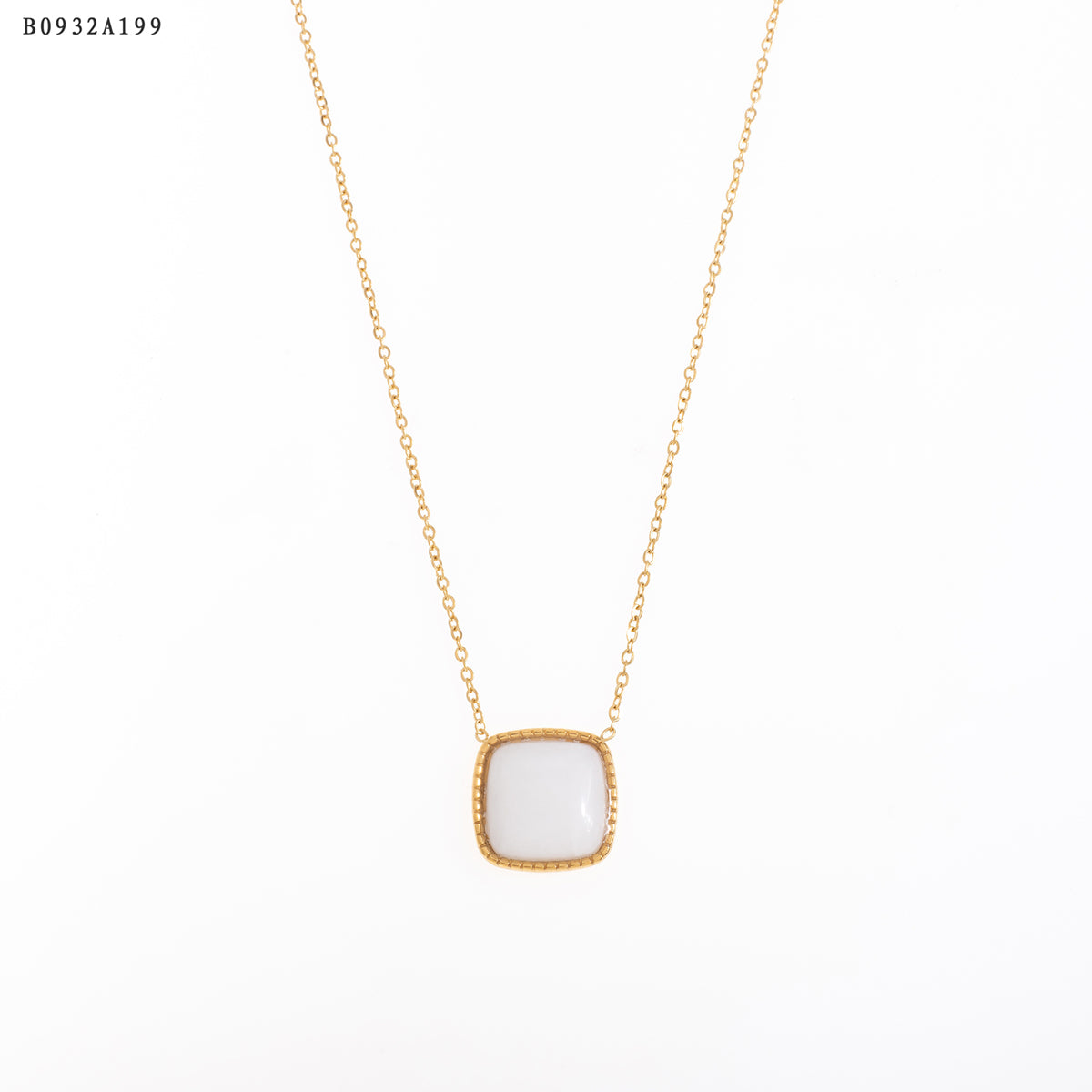Collar de piedra Oro Grueso 14K