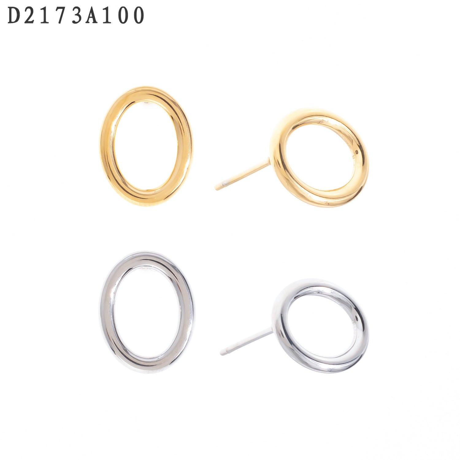 Pendientes con hebilla Oro Grueso 14K
