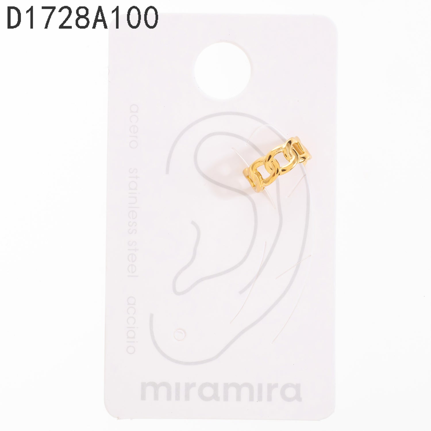 Pendientes de clip Oro Grueso 14K