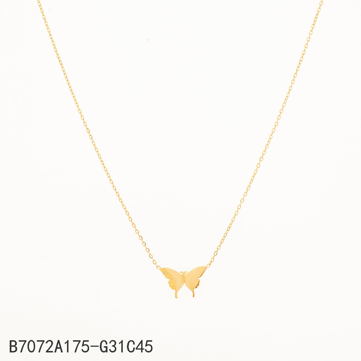 Collar  Dorado Mariposa 45 Centimetros