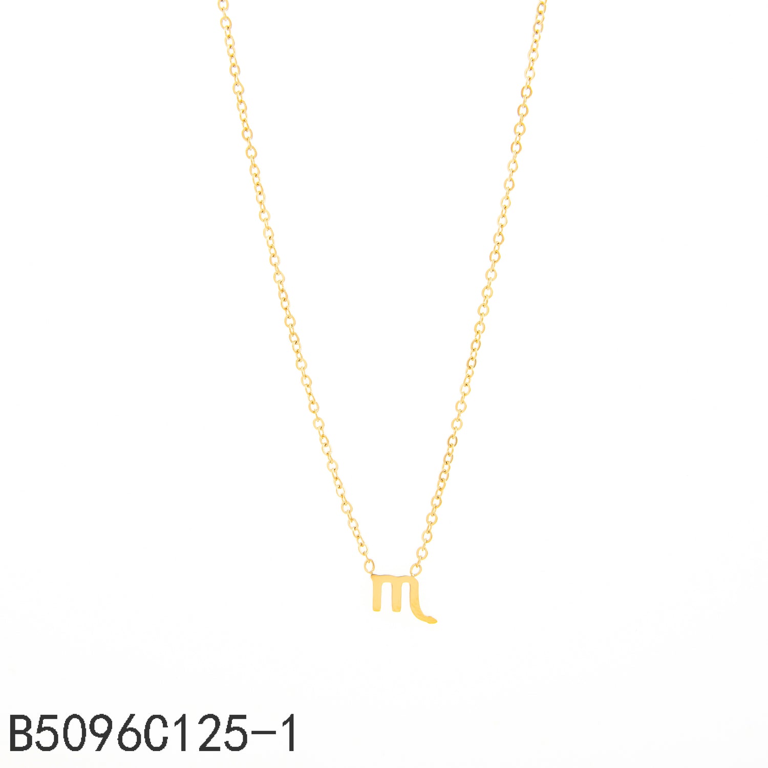 Collar de Escorpio Oro Grueso 14K