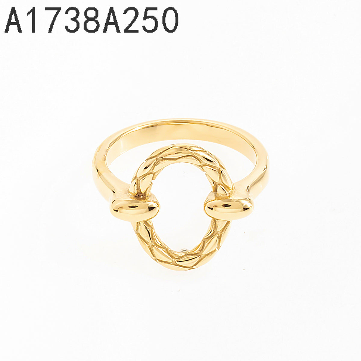 Anillo Zirconia blanca Dorado