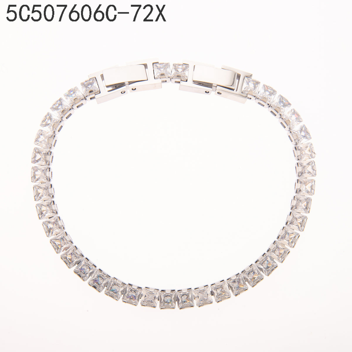 Pulsera Zirconia blanca Mixto (dorado + plateado)