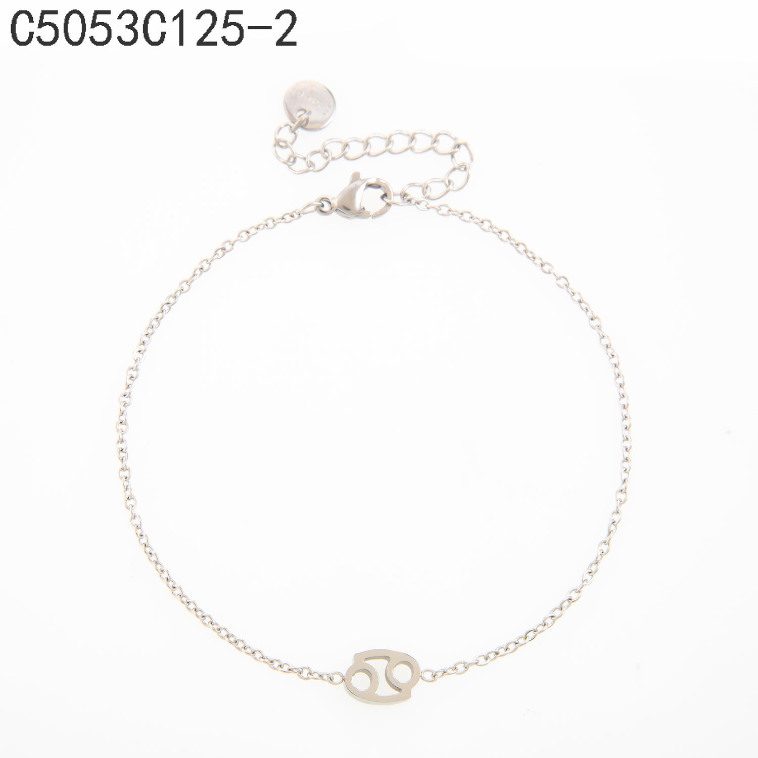 Pulsera con motivos del cáncer Oro Grueso 14K