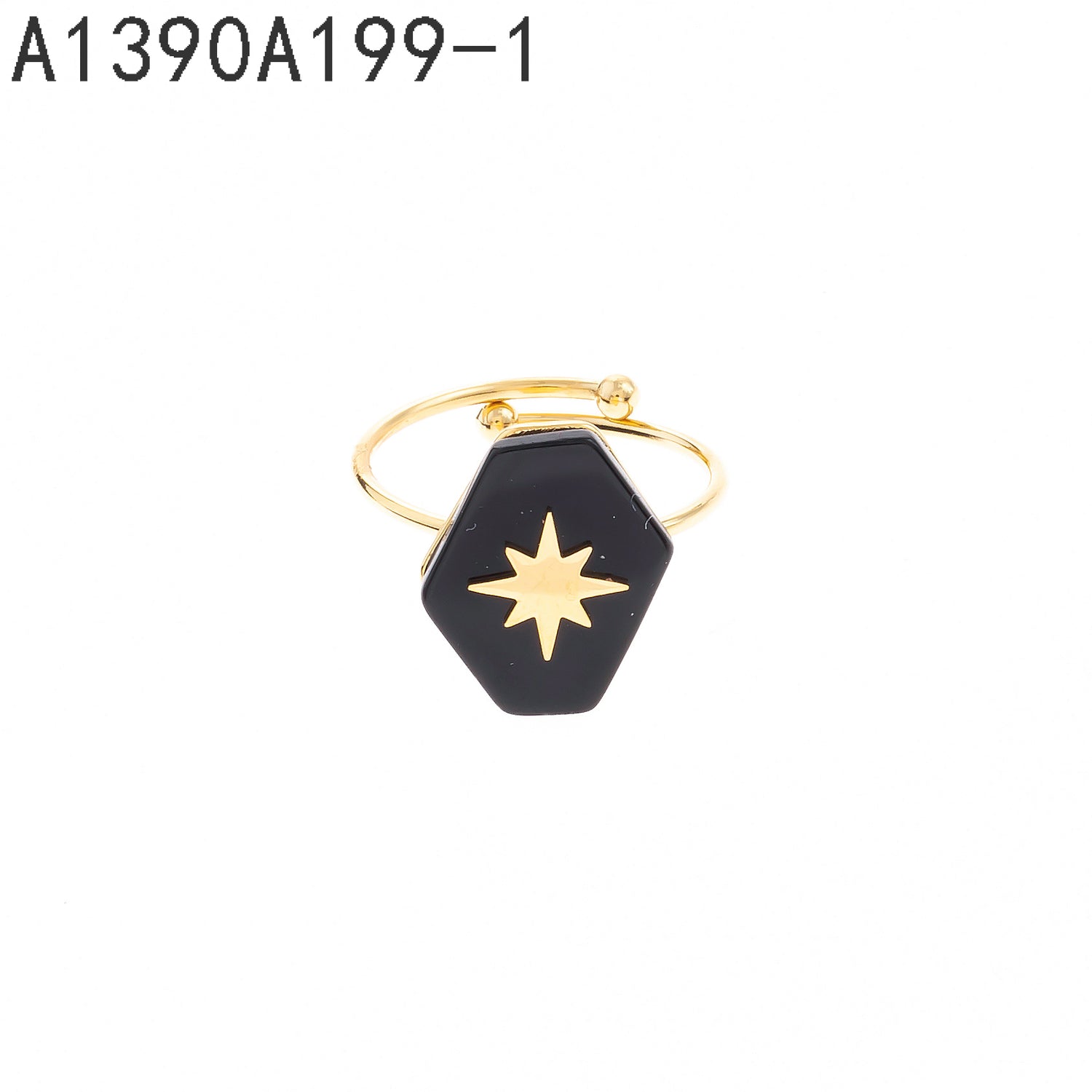 Anillo de piedra negra