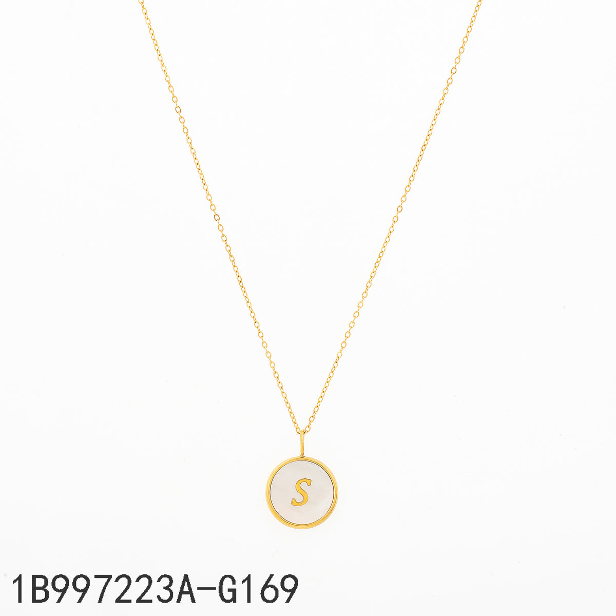 Collar  Dorado Letra S