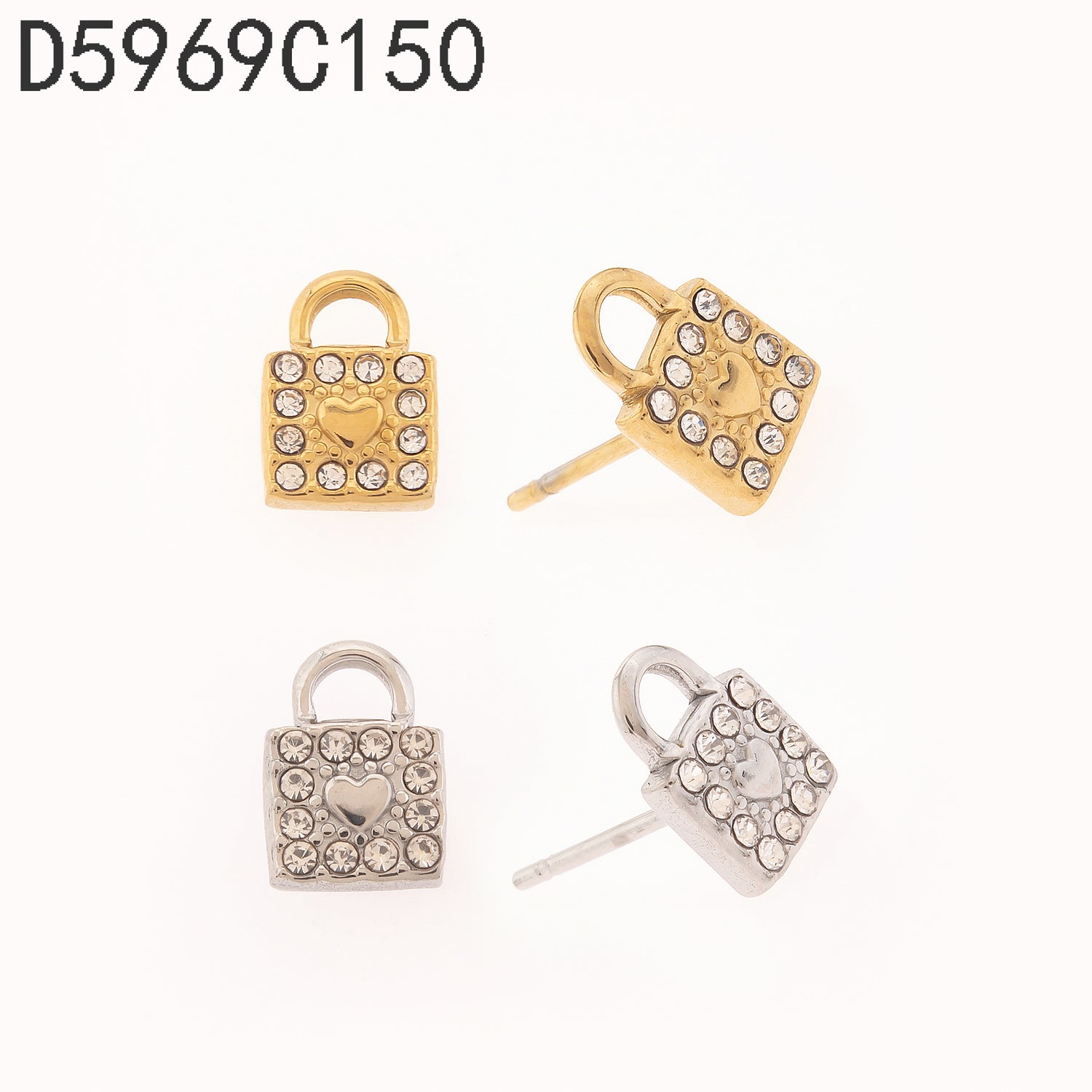 pendientes de hebilla de circón