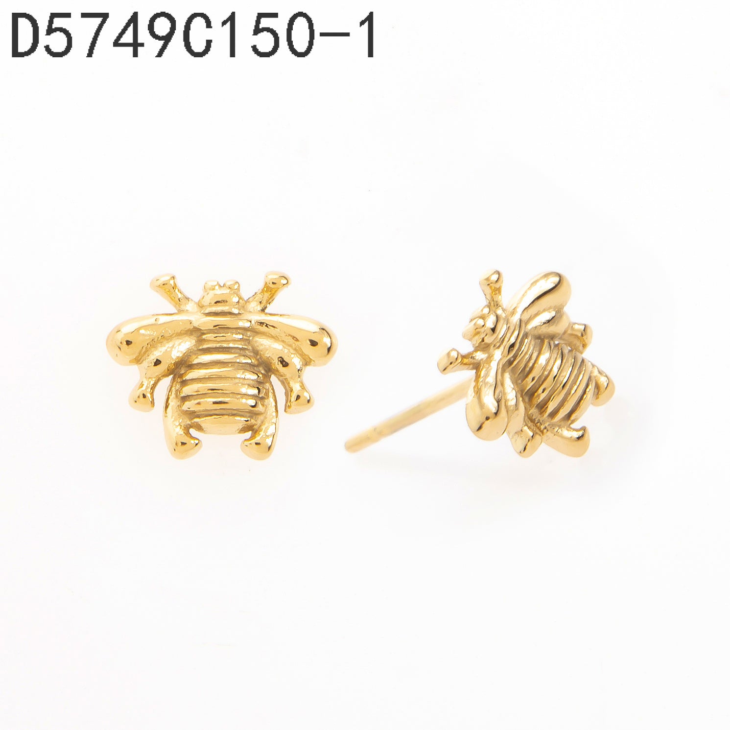Pendientes con hebilla Oro Grueso 14K