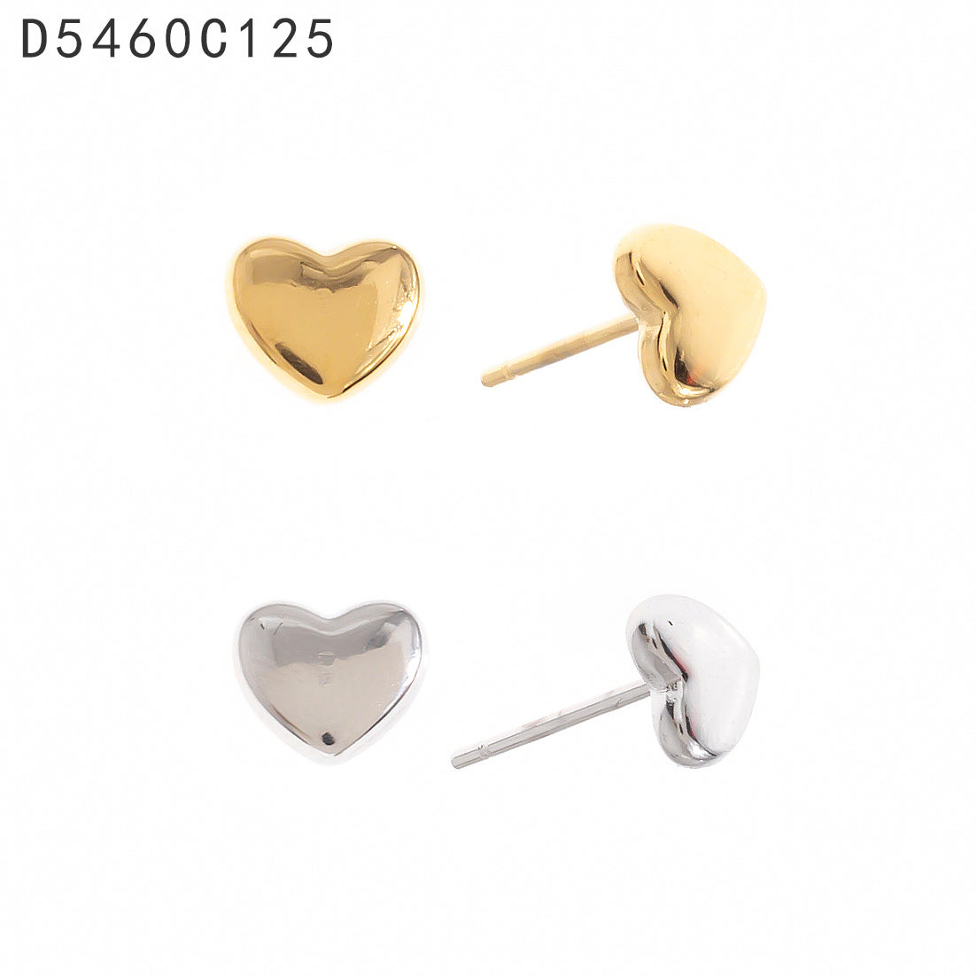 Broqueles  Dorado Corazón