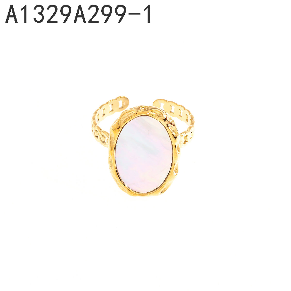 Anillo  Dorado con Perla