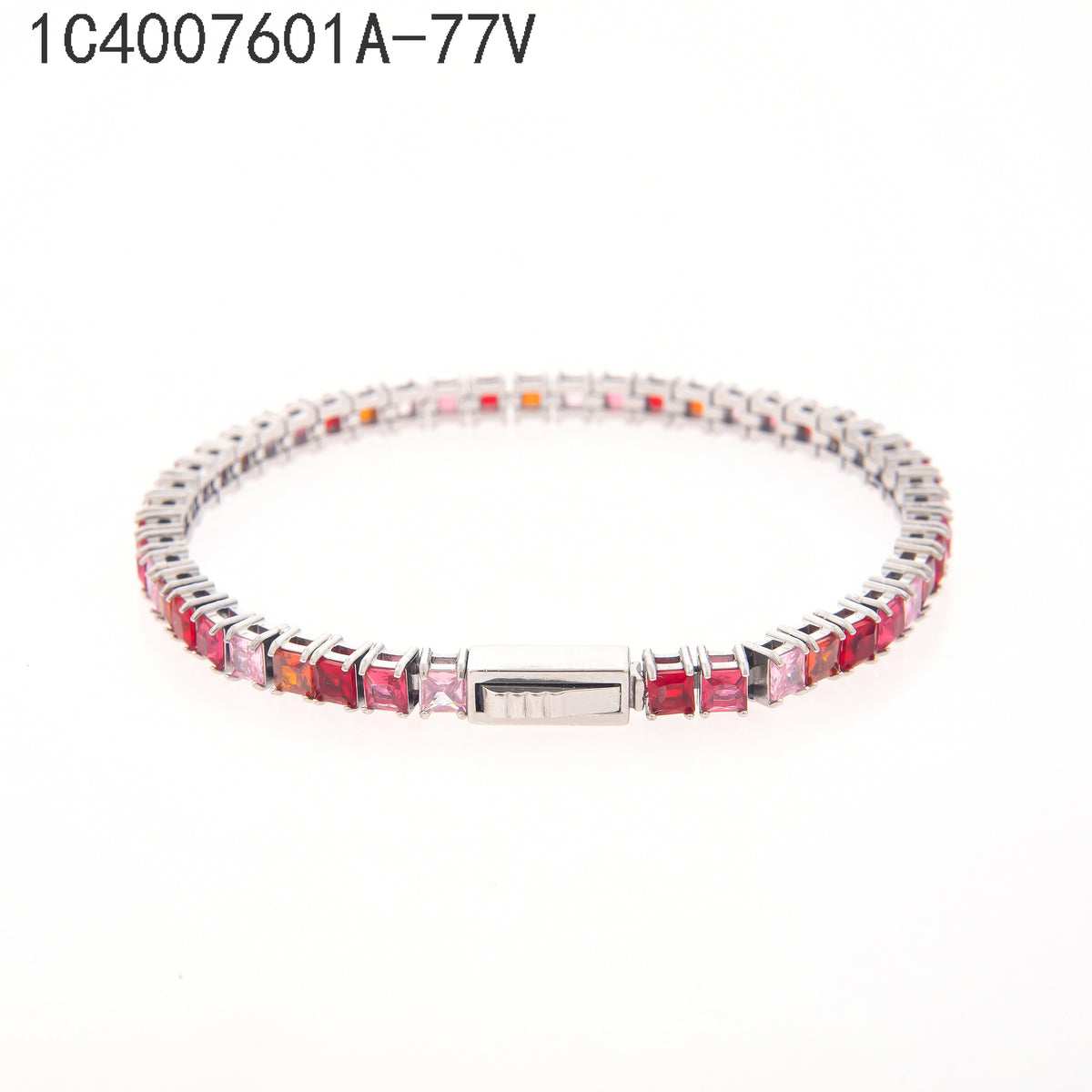Pulsera Multicolor Oro Blanco
