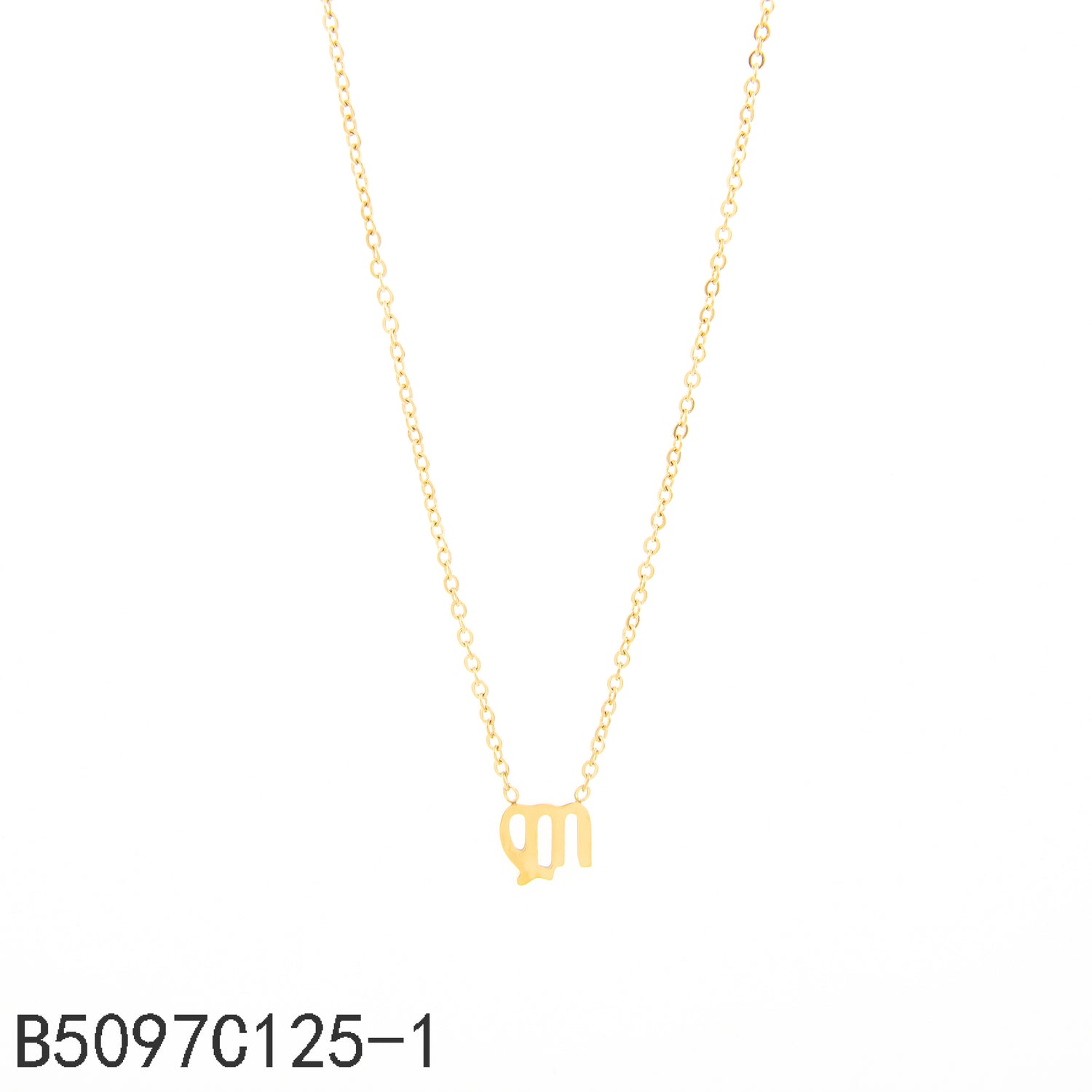Collar con el signo zodiacal Virgo Oro Grueso 14K