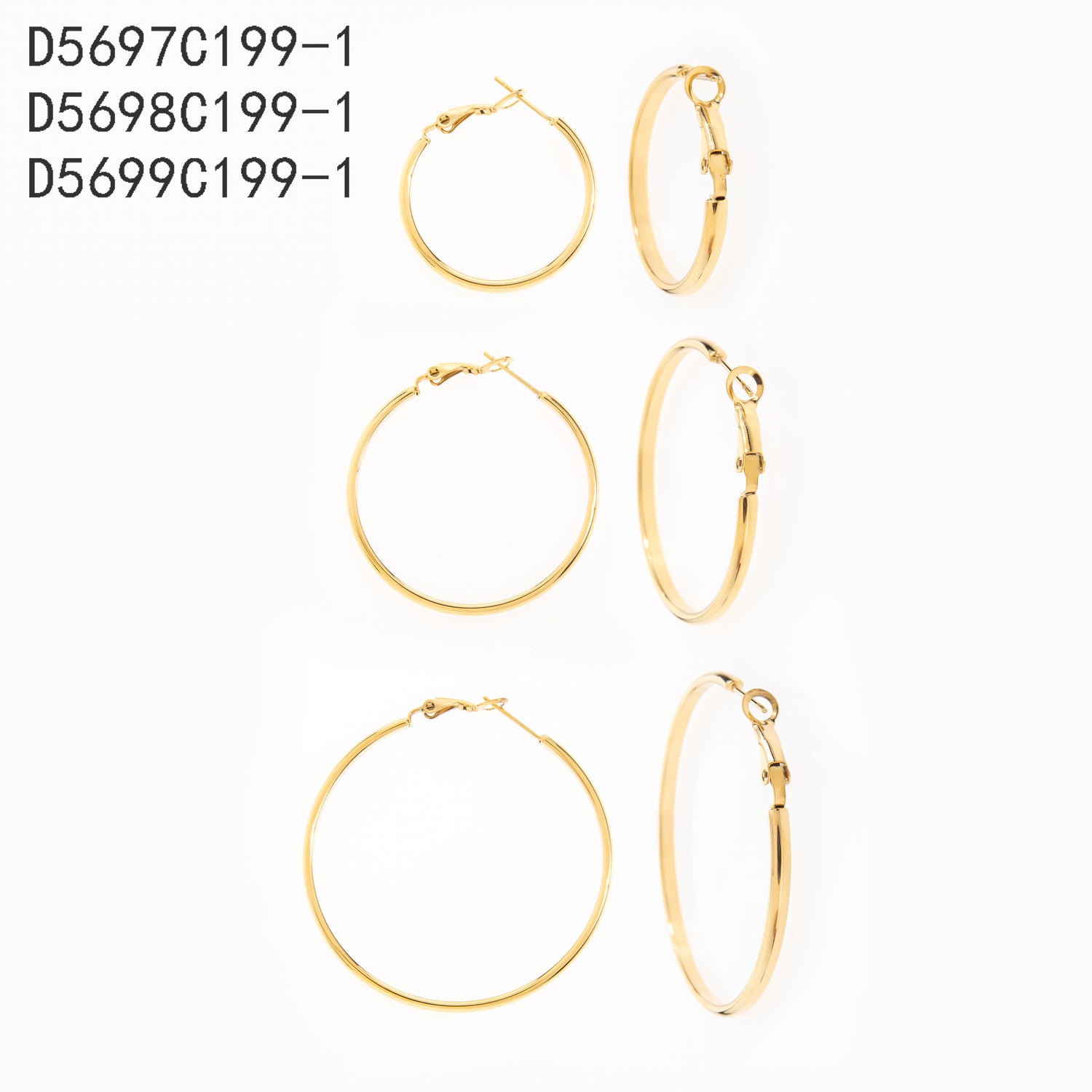 Pendientes de aro Oro Grueso 14K