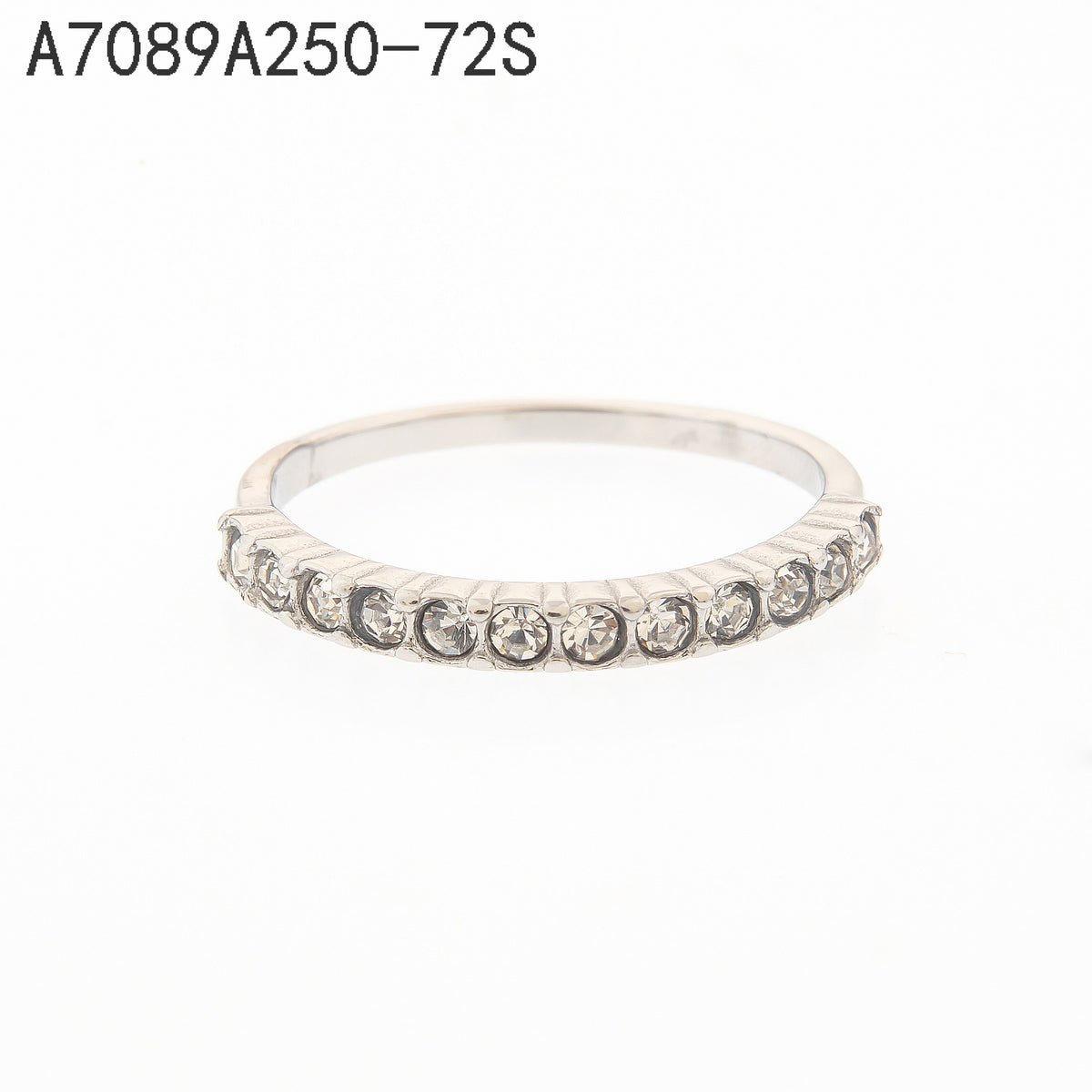 Anillo Zirconia blanca Dorado