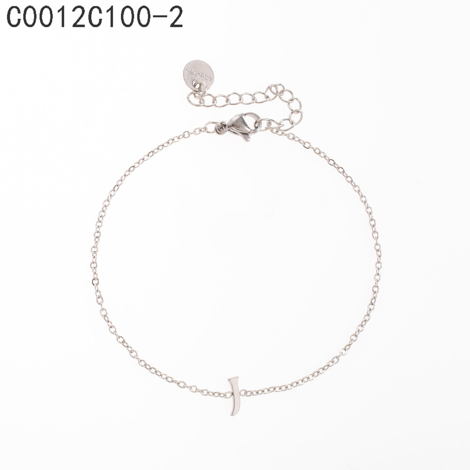 Pulsera con la letra J Oro Grueso 14K