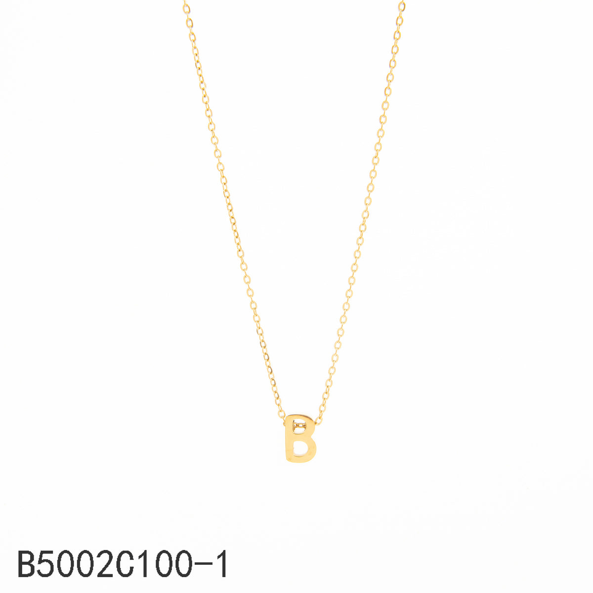 Collar Plateado Letra