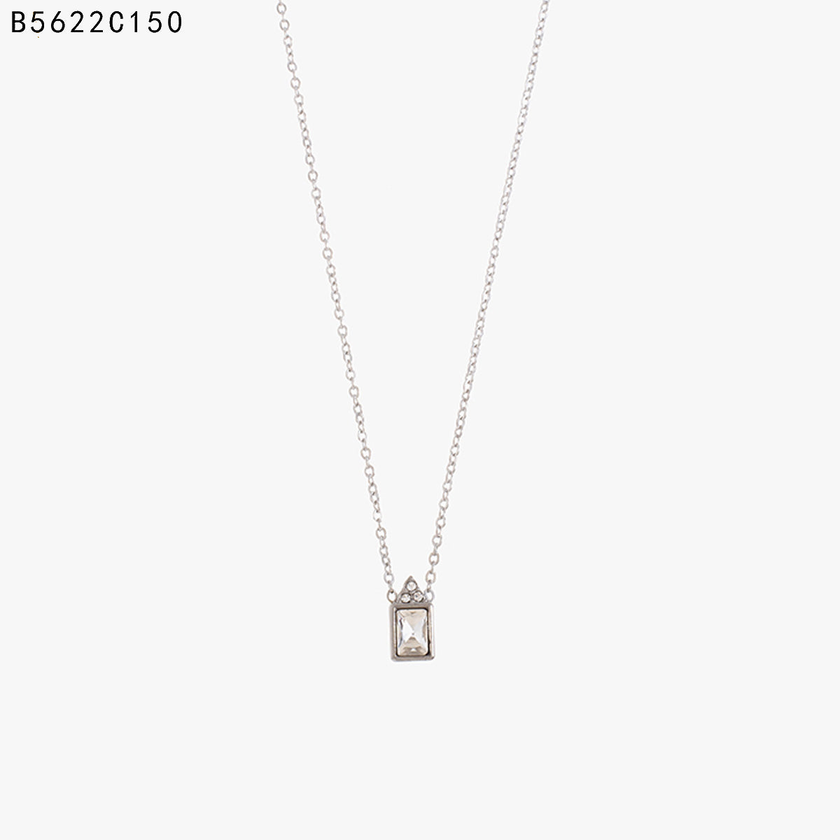 Collar de circón (plata)