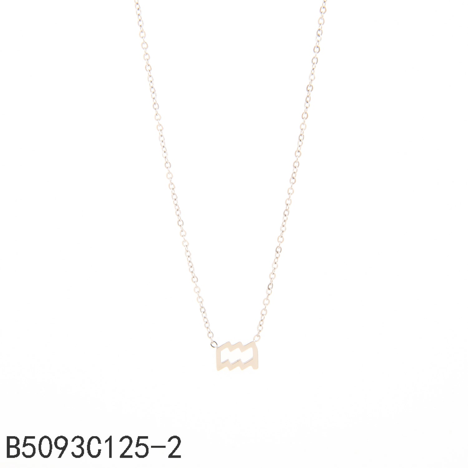 Collar Acuario Oro Grueso 14K