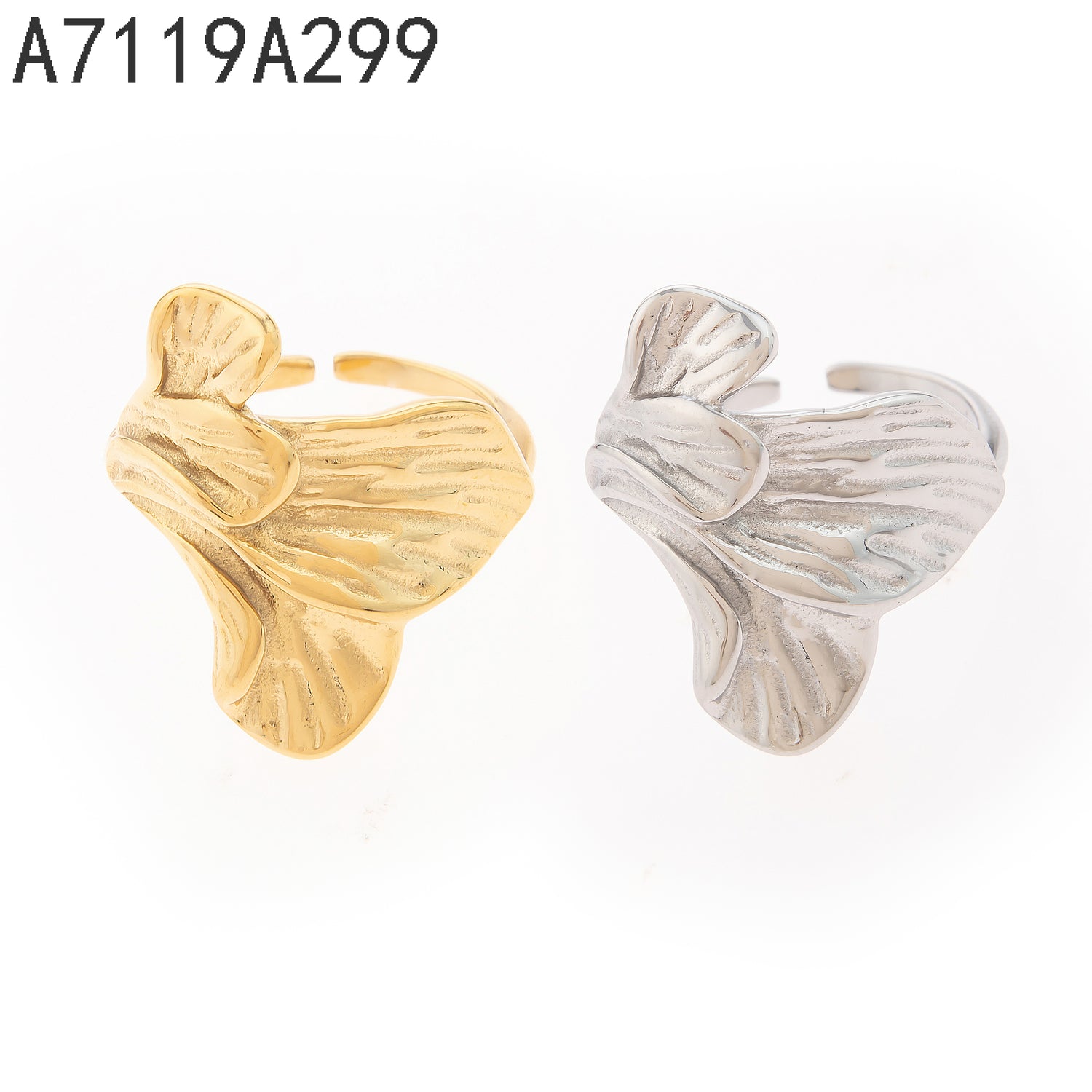 Anillo Flor Abstracta