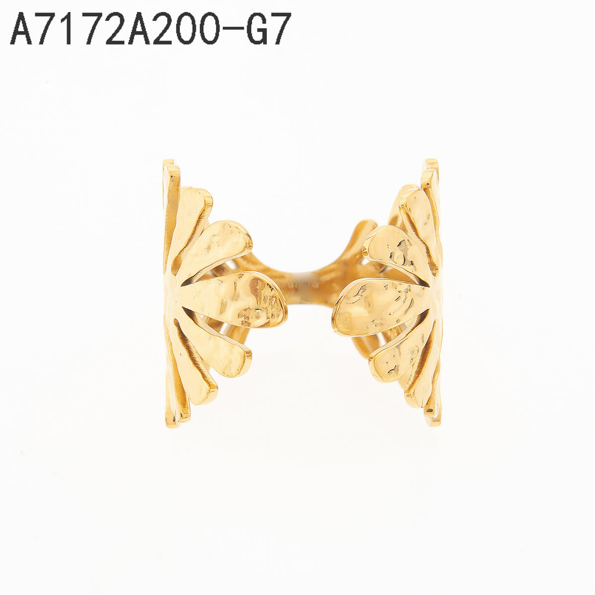 Anillo  Dorado Hoja