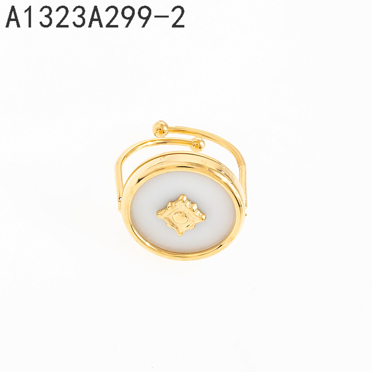 Anillo de nácar Oro Grueso 14K