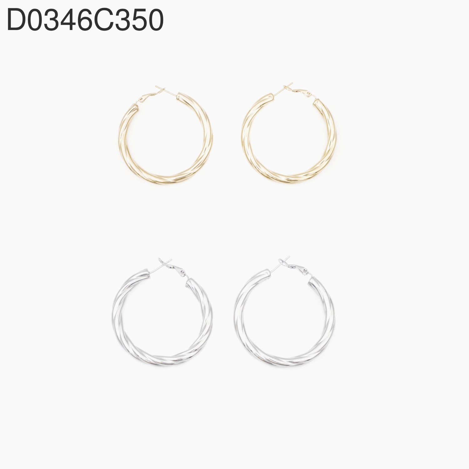 Aretes Twisted Hoop