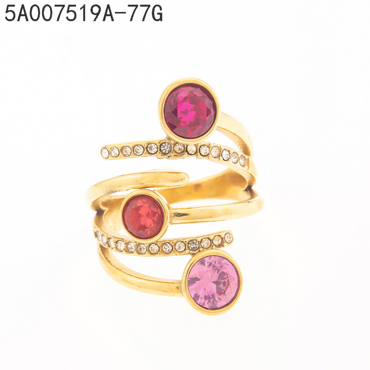 Anillo Multicolor Dorado