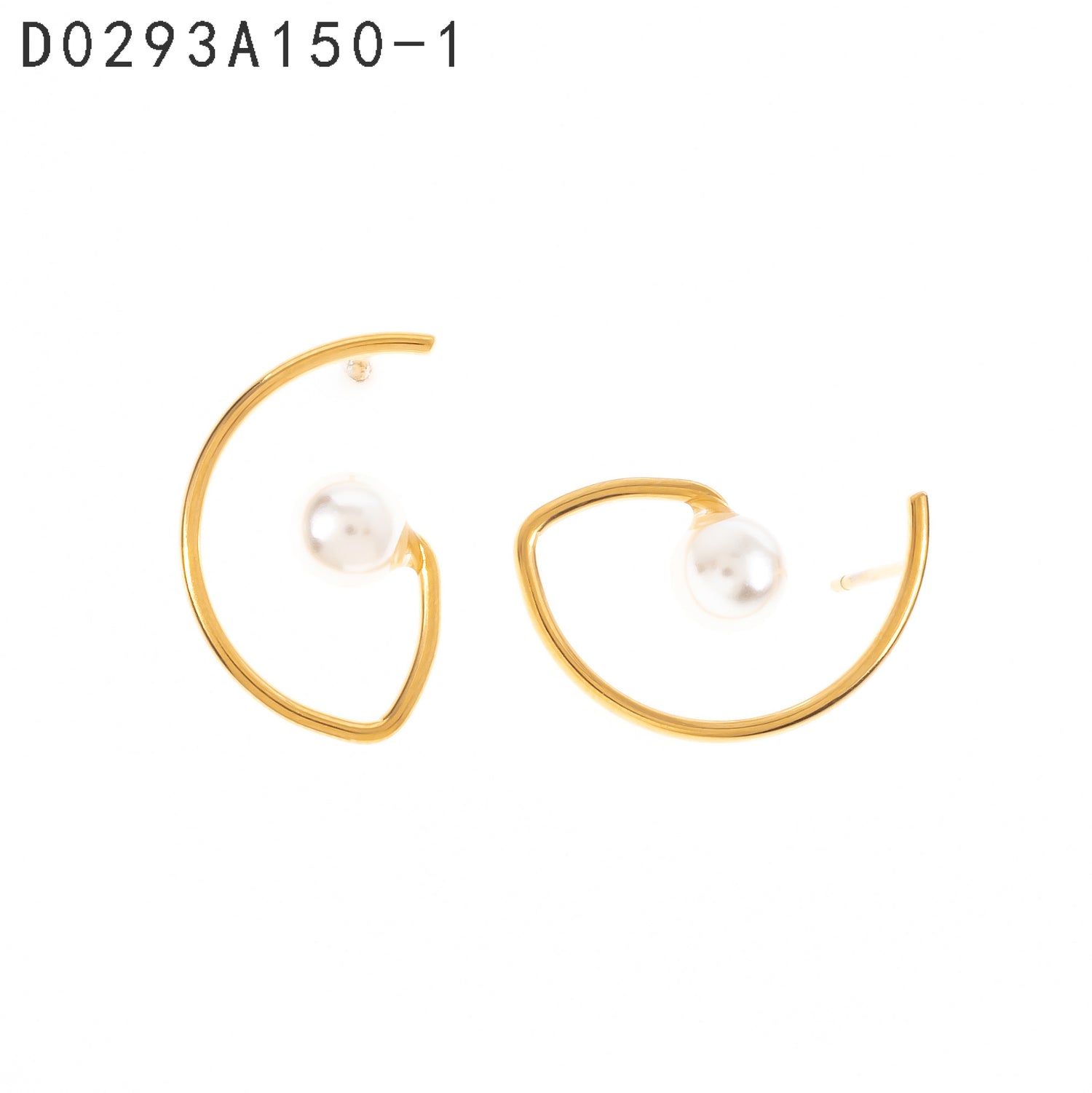 Pendientes de perlas Oro Grueso 14K