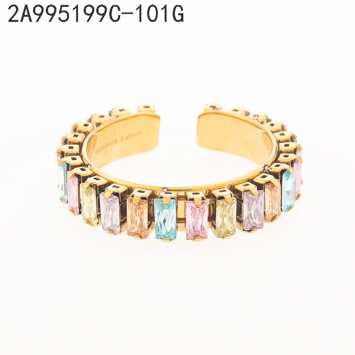 Anillo Multicolor Dorado