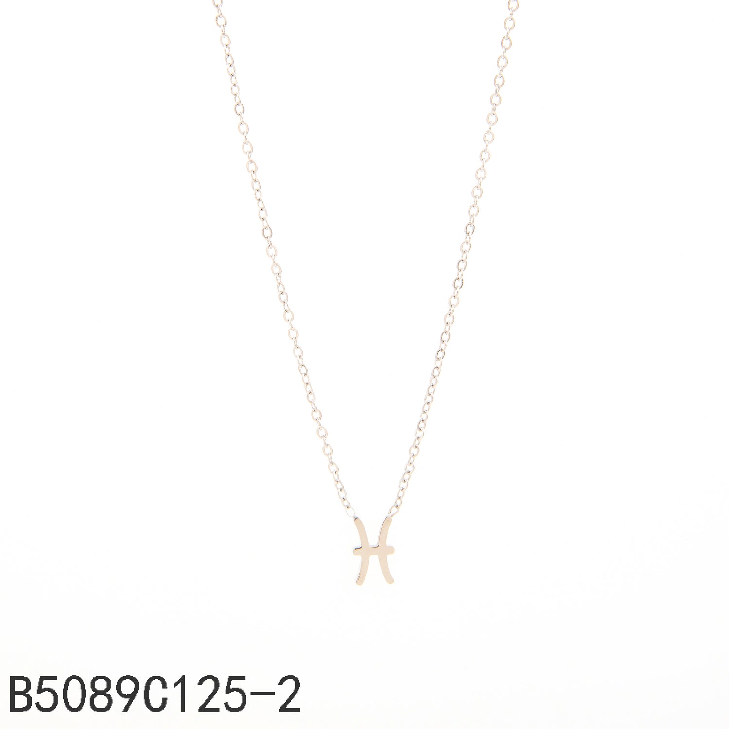 Collar de Piscis Oro Grueso 14K