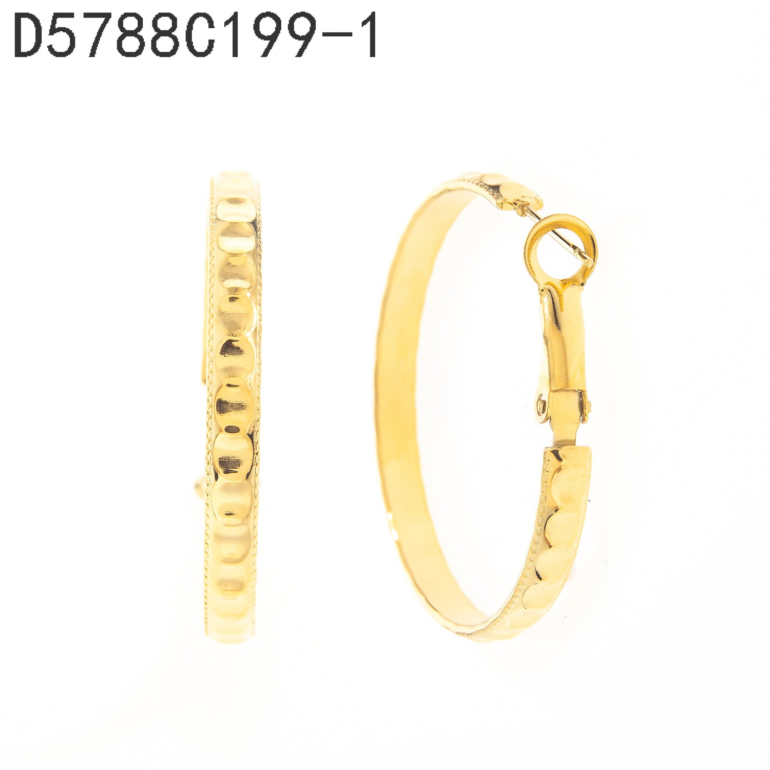 Pendientes de aro Oro Grueso 14K