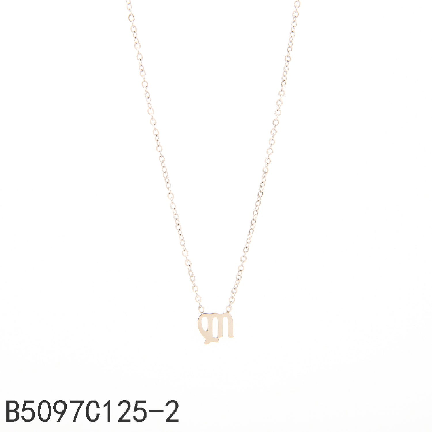 Collar con el signo zodiacal Virgo Oro Grueso 14K