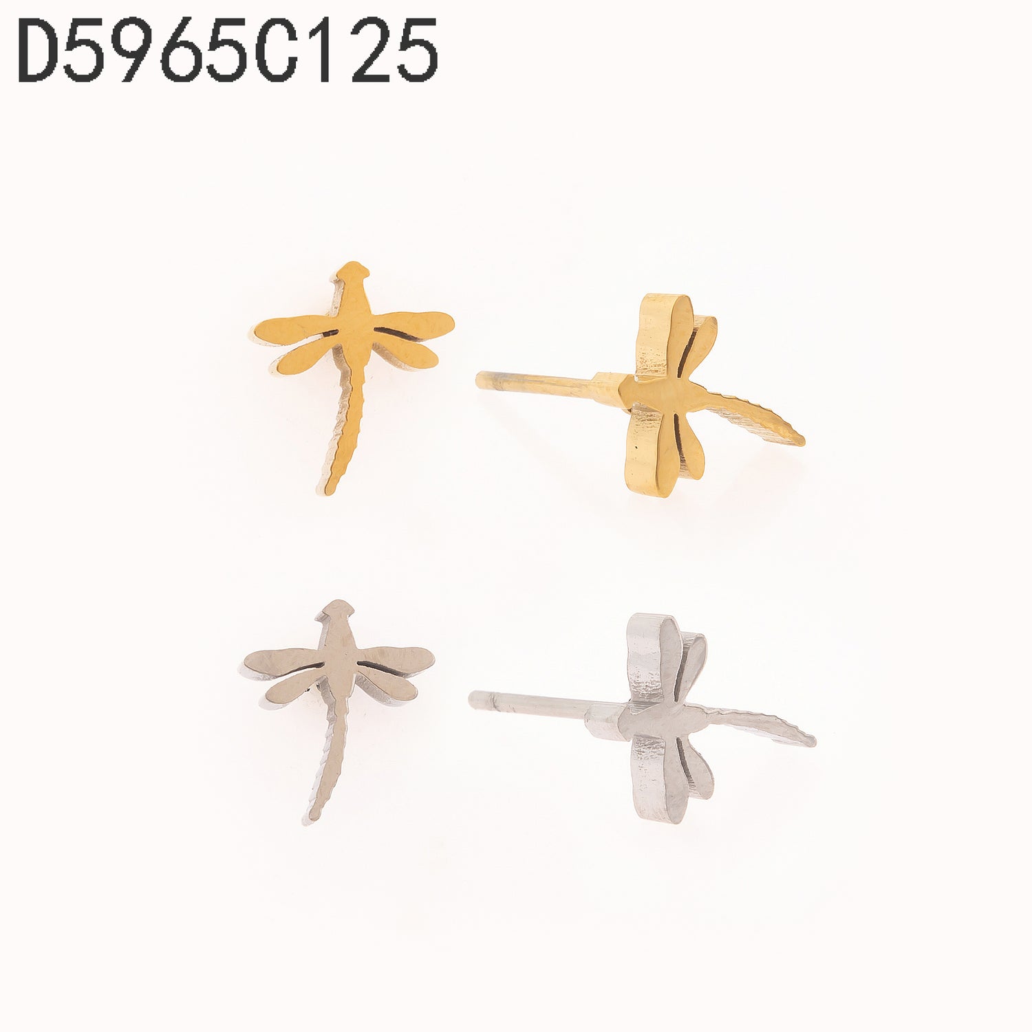 Pendientes con hebilla Oro Grueso 14K